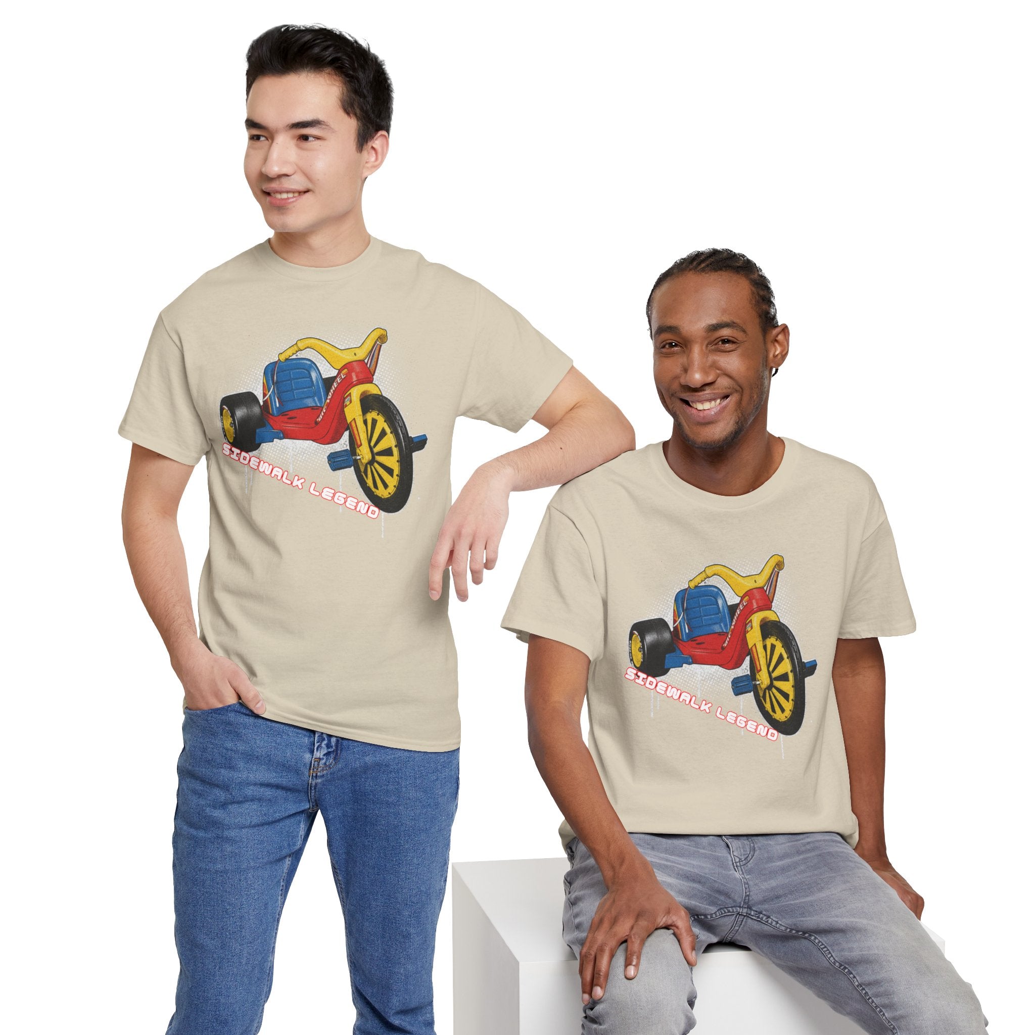 80's Tricycle Ride Graphic Tee — Retro Trike Illustration Shirt - Sidewalk Legend
