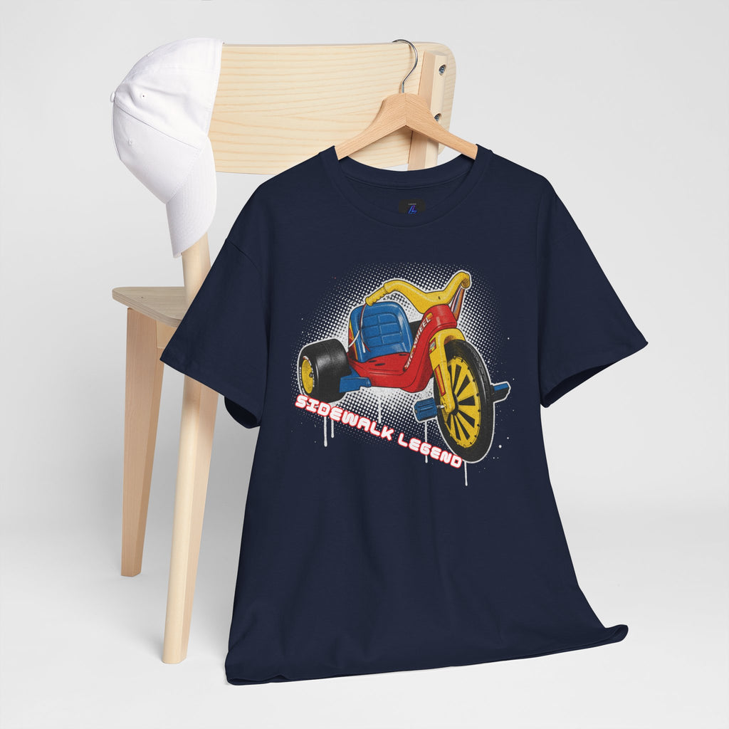 80's Tricycle Ride Graphic Tee — Retro Trike Illustration Shirt - Sidewalk Legend
