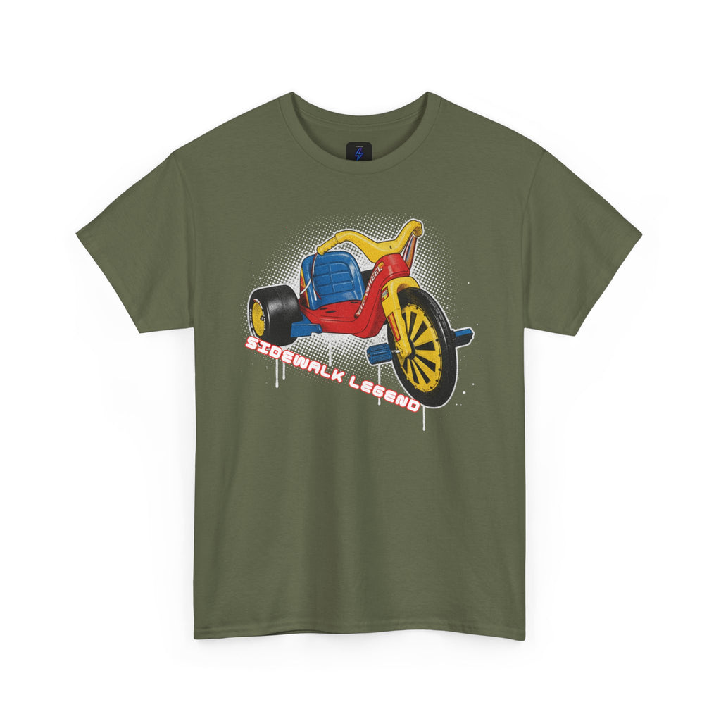 80's Tricycle Ride Graphic Tee — Retro Trike Illustration Shirt - Sidewalk Legend