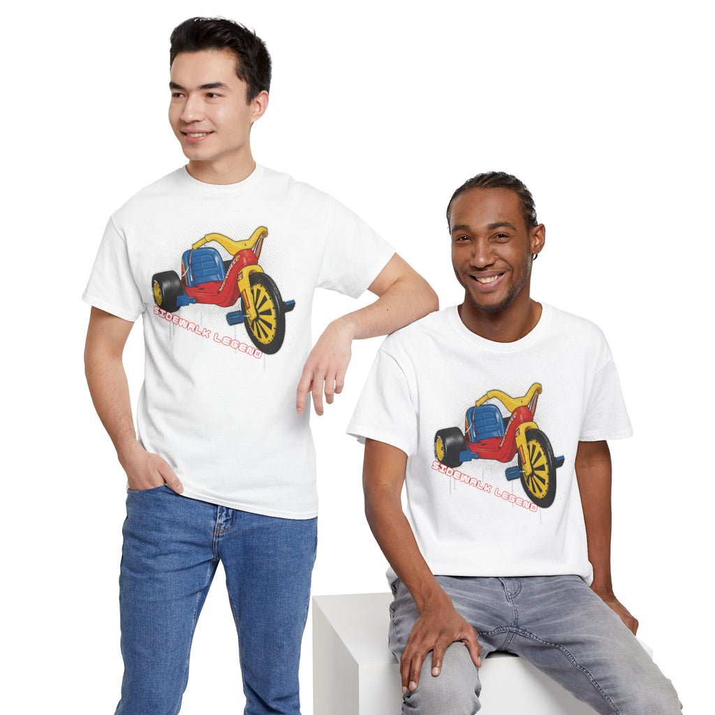 80's Tricycle Ride Graphic Tee — Retro Trike Illustration Shirt - Sidewalk Legend