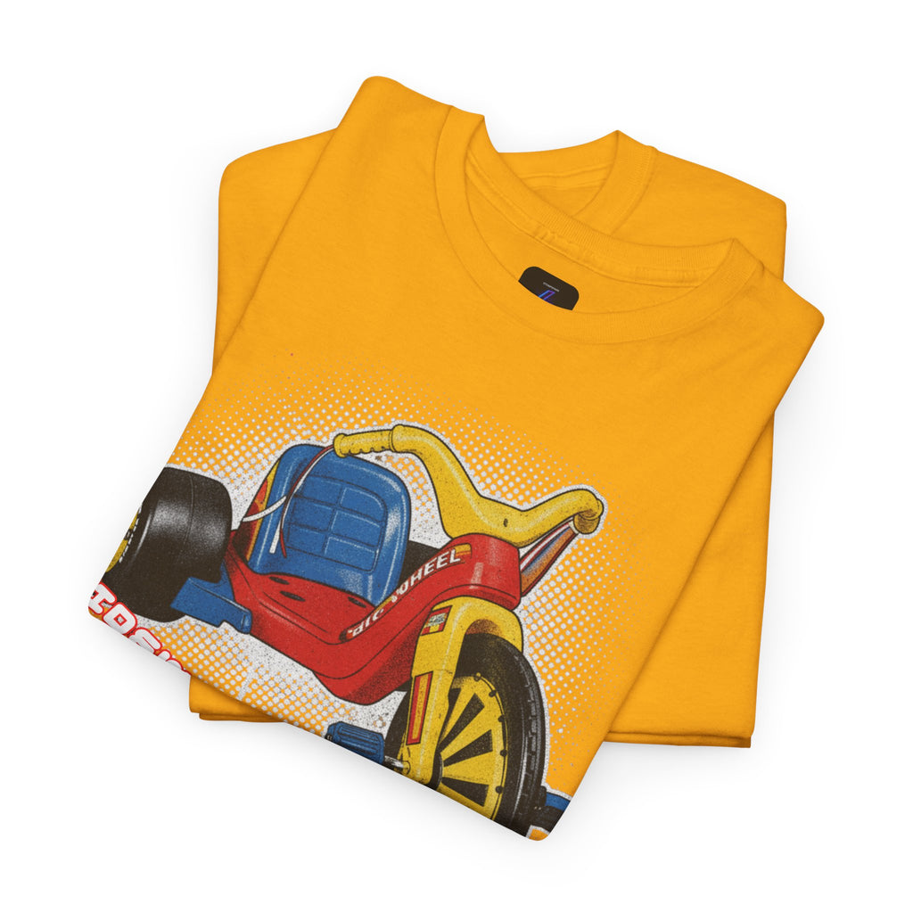 80's Tricycle Ride Graphic Tee — Retro Trike Illustration Shirt - Sidewalk Legend