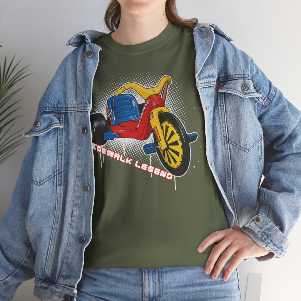 80's Tricycle Ride Graphic Tee — Retro Trike Illustration Shirt - Sidewalk Legend