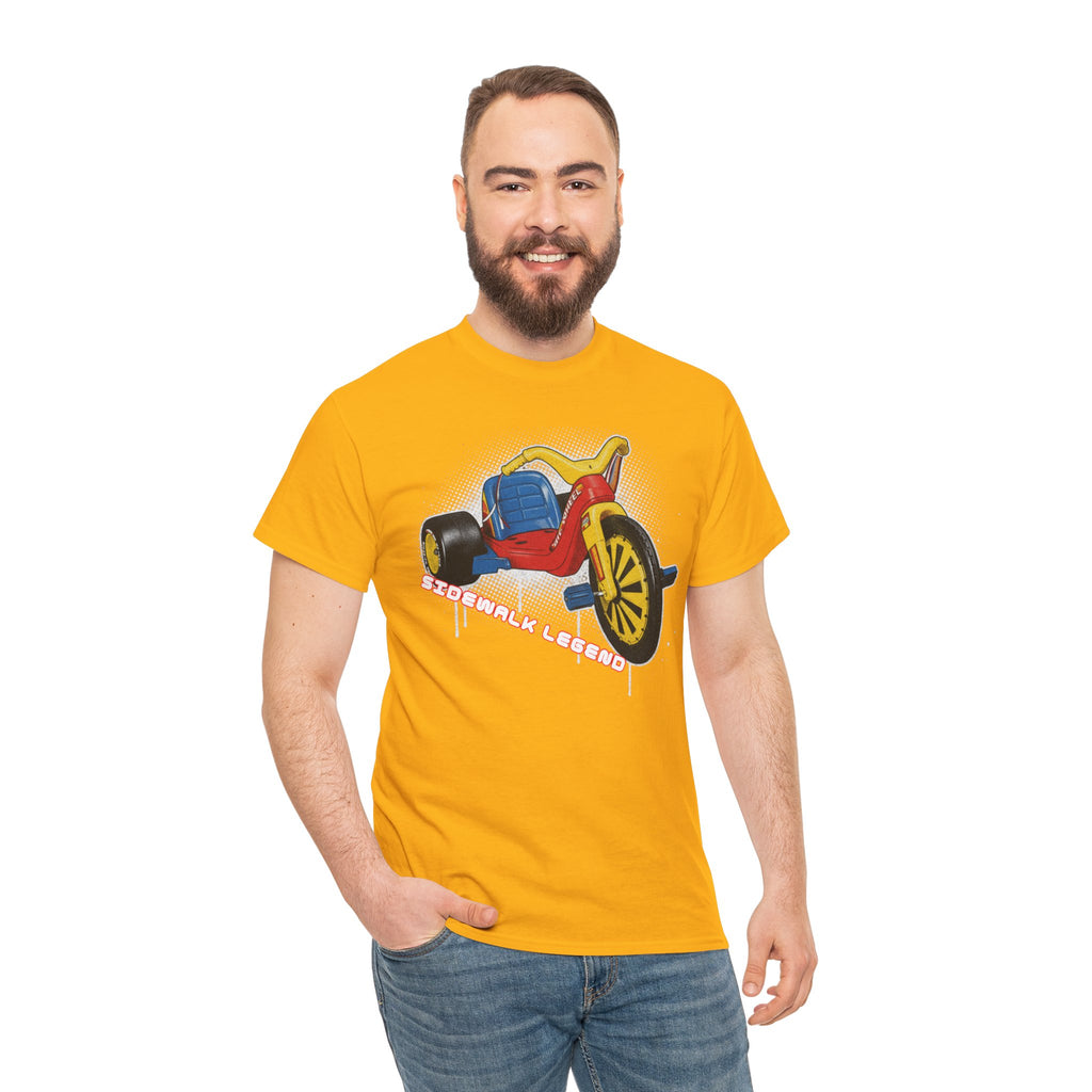 80's Tricycle Ride Graphic Tee — Retro Trike Illustration Shirt - Sidewalk Legend