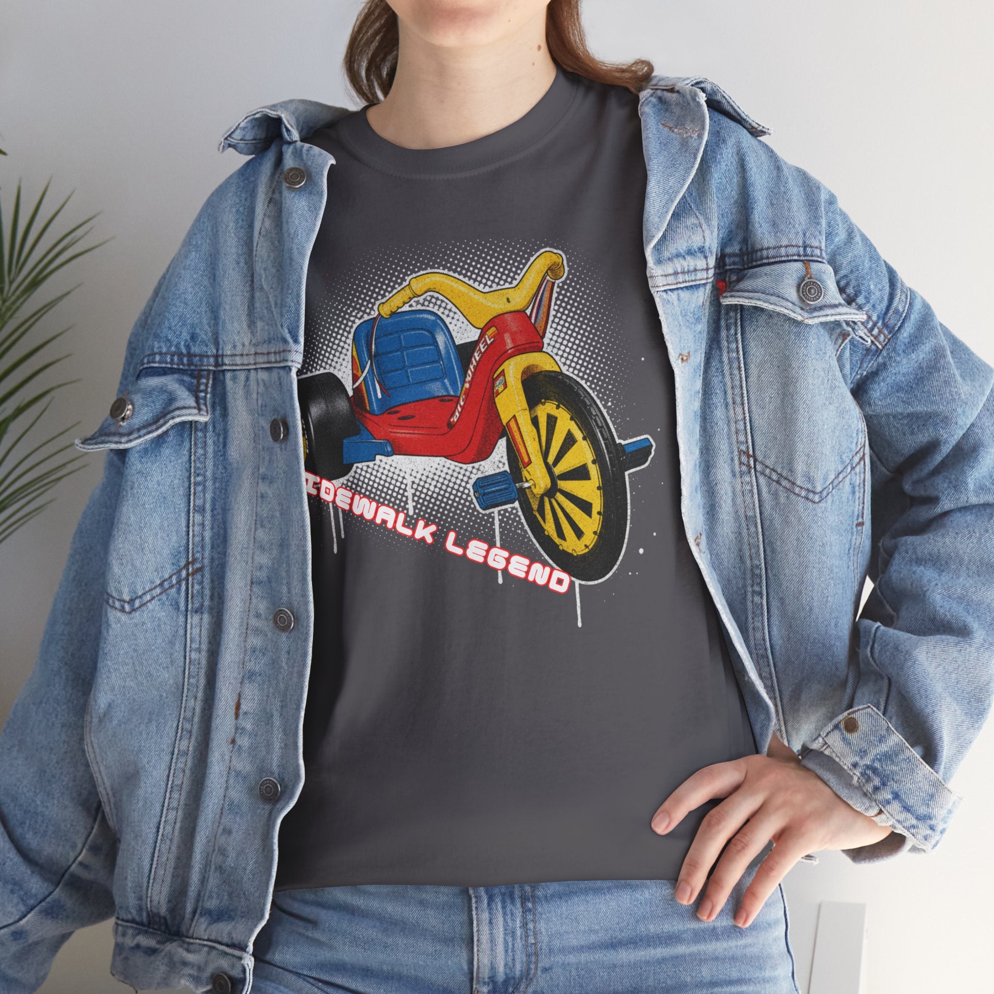 80's Tricycle Ride Graphic Tee — Retro Trike Illustration Shirt - Sidewalk Legend