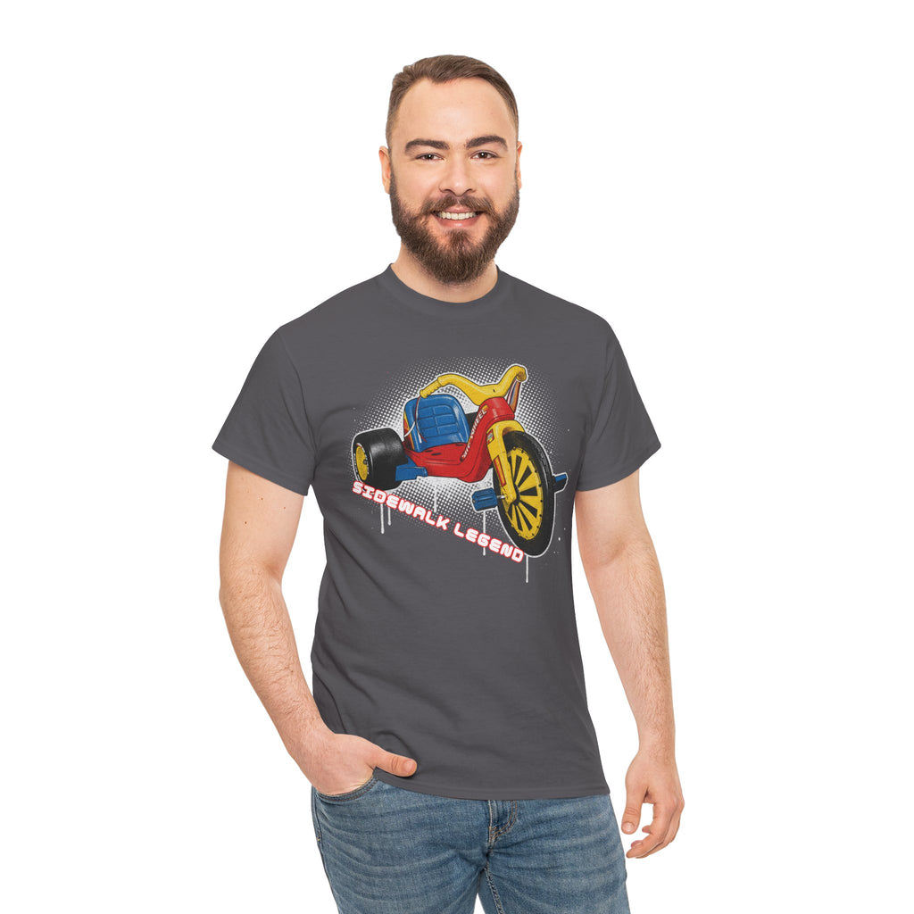 80's Tricycle Ride Graphic Tee — Retro Trike Illustration Shirt - Sidewalk Legend