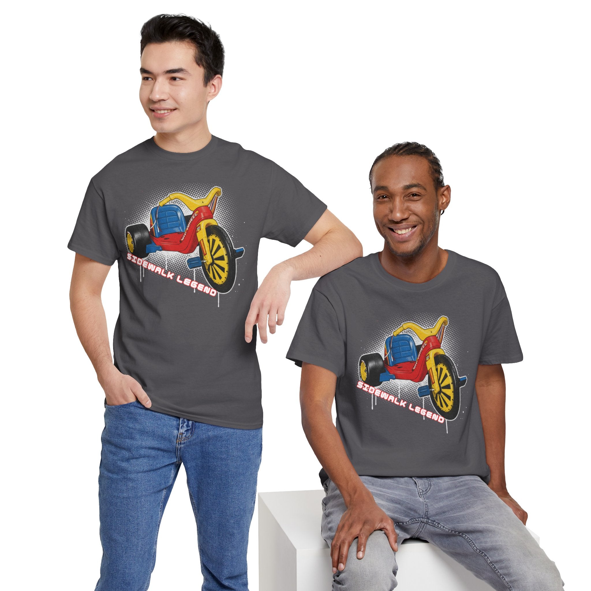 80's Tricycle Ride Graphic Tee — Retro Trike Illustration Shirt - Sidewalk Legend