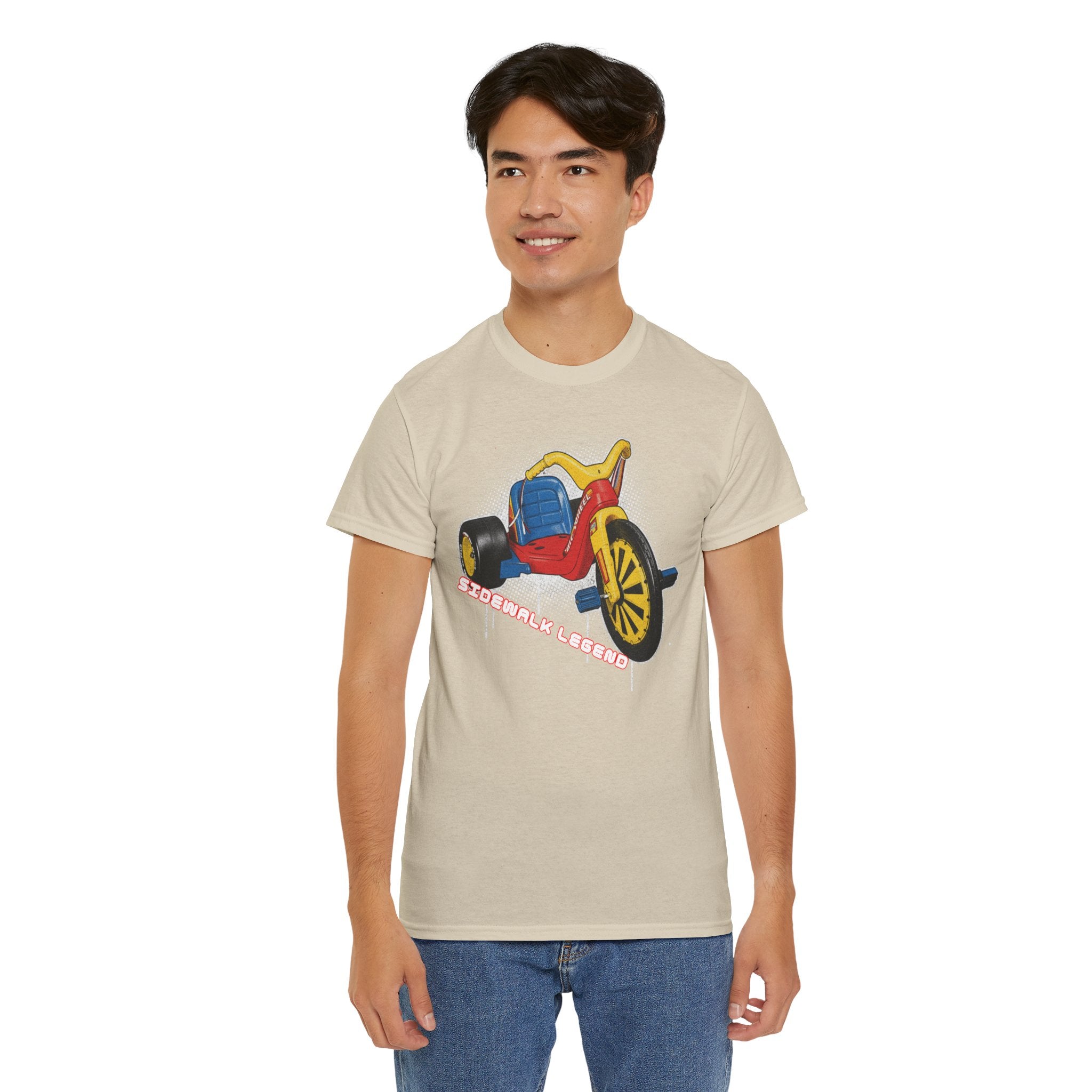 80's Tricycle Ride Graphic Tee — Retro Trike Illustration Shirt - Sidewalk Legend