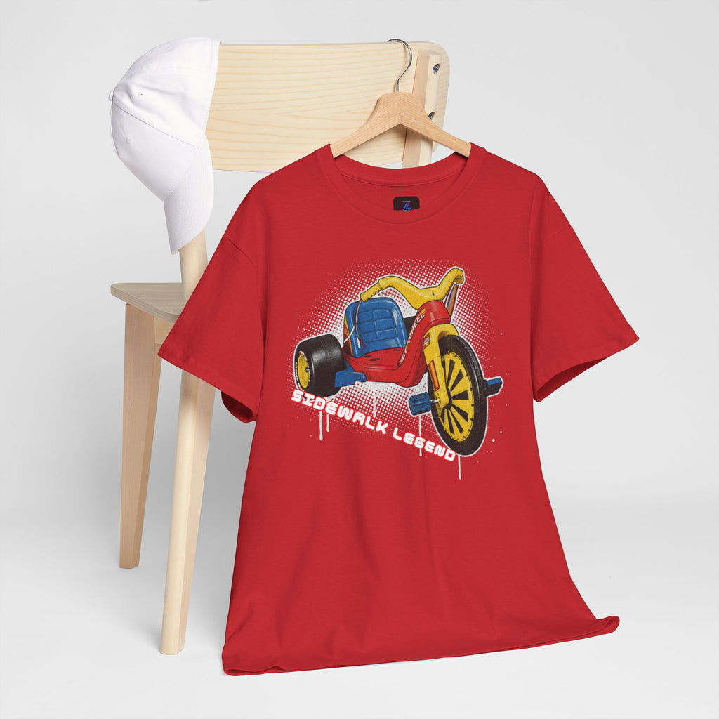 80's Tricycle Ride Graphic Tee — Retro Trike Illustration Shirt - Sidewalk Legend