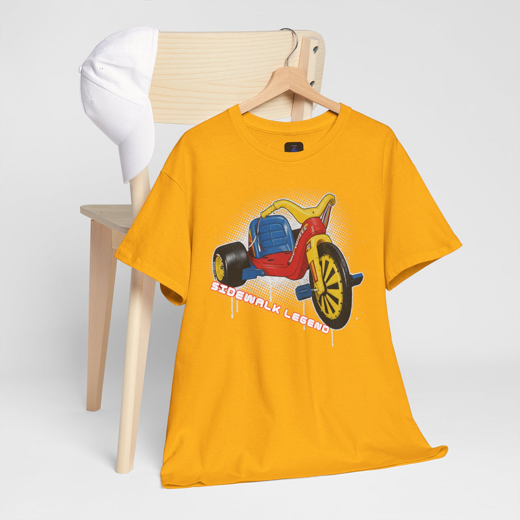 80's Tricycle Ride Graphic Tee — Retro Trike Illustration Shirt - Sidewalk Legend