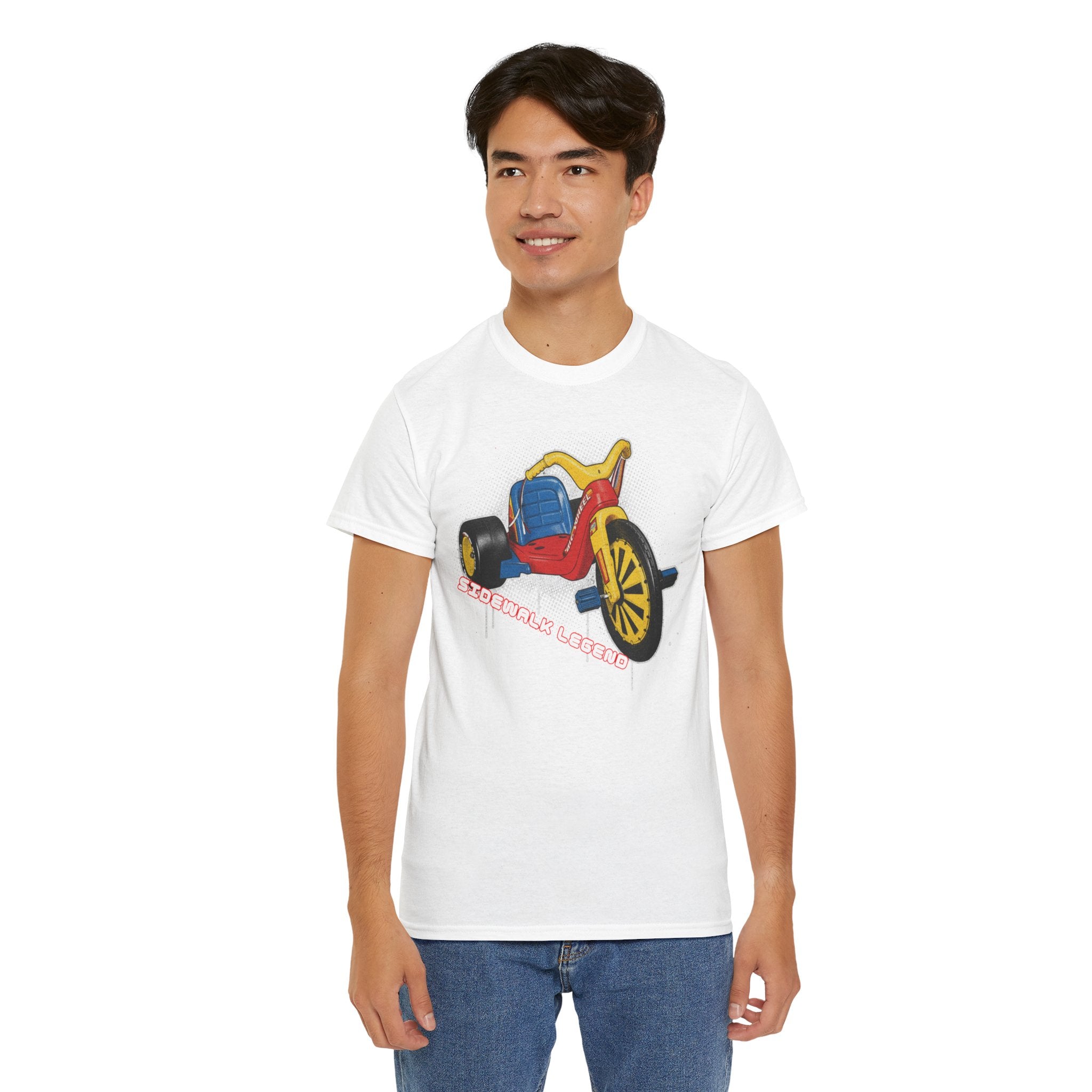 80's Tricycle Ride Graphic Tee — Retro Trike Illustration Shirt - Sidewalk Legend