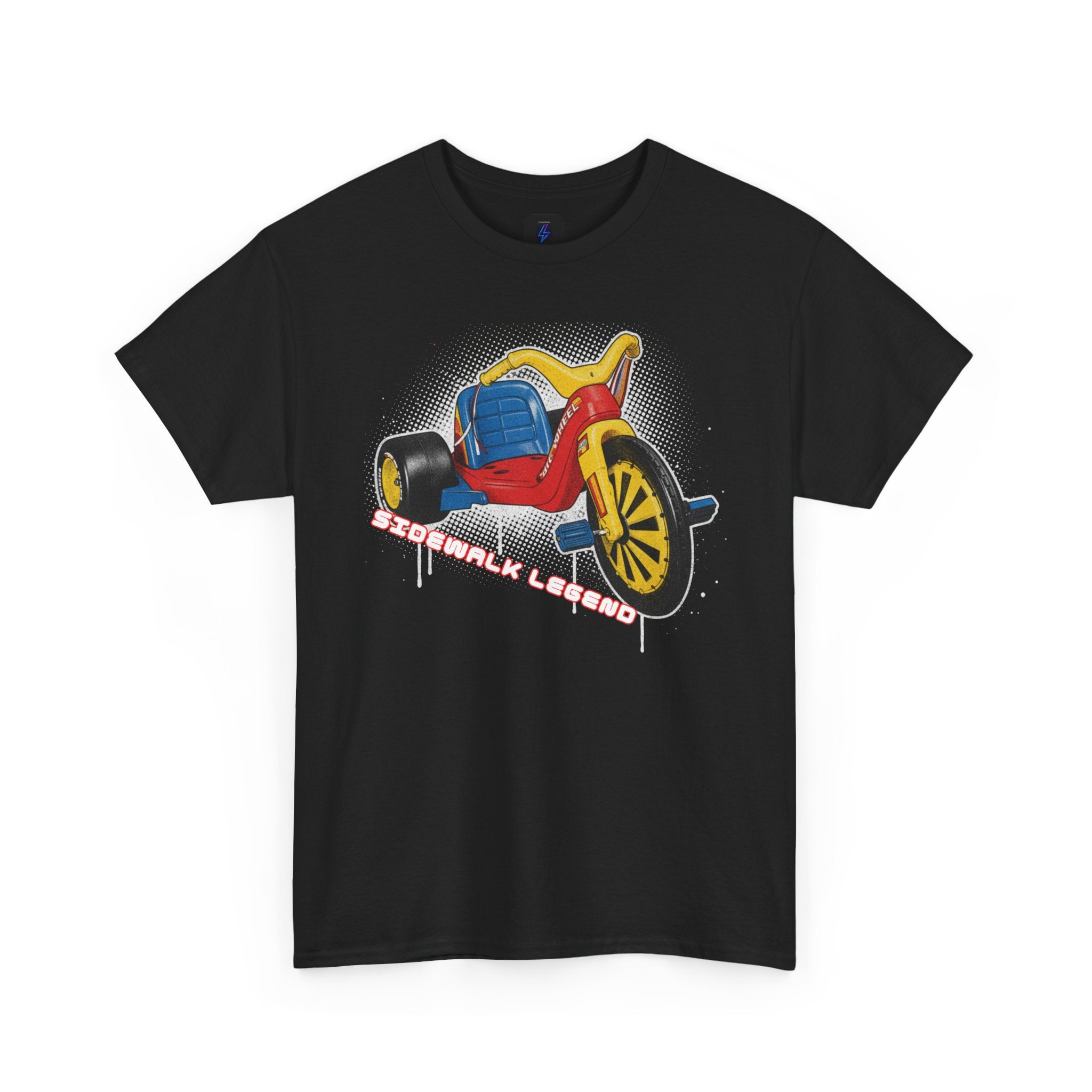 80's Tricycle Ride Graphic Tee — Retro Trike Illustration Shirt - Sidewalk Legend