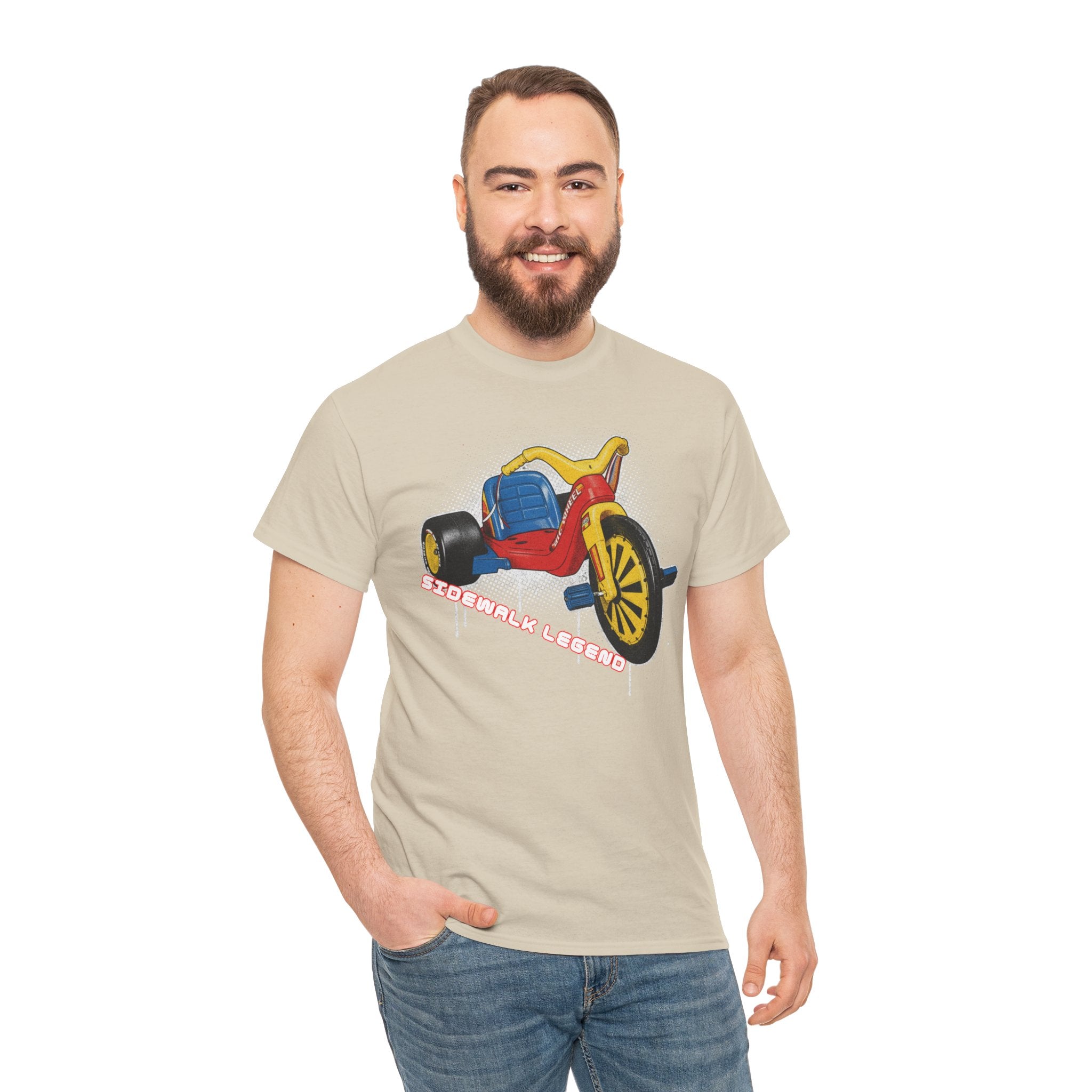 80's Tricycle Ride Graphic Tee — Retro Trike Illustration Shirt - Sidewalk Legend