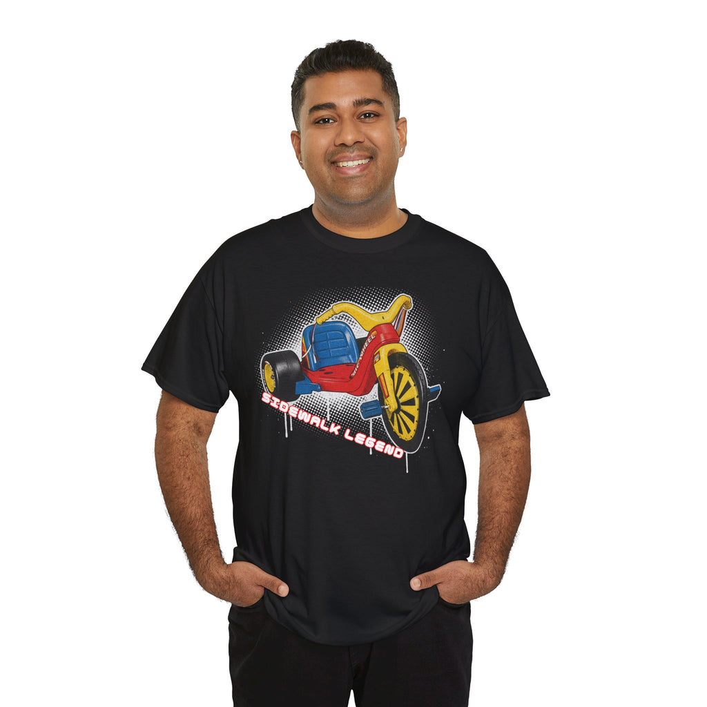 80's Tricycle Ride Graphic Tee — Retro Trike Illustration Shirt - Sidewalk Legend