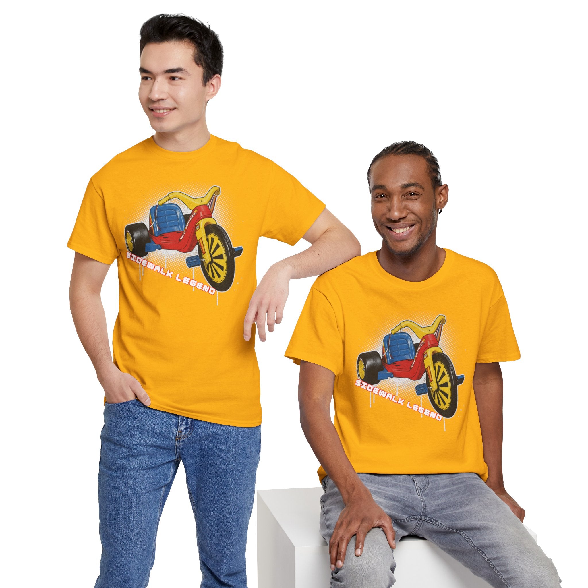 80's Tricycle Ride Graphic Tee — Retro Trike Illustration Shirt - Sidewalk Legend