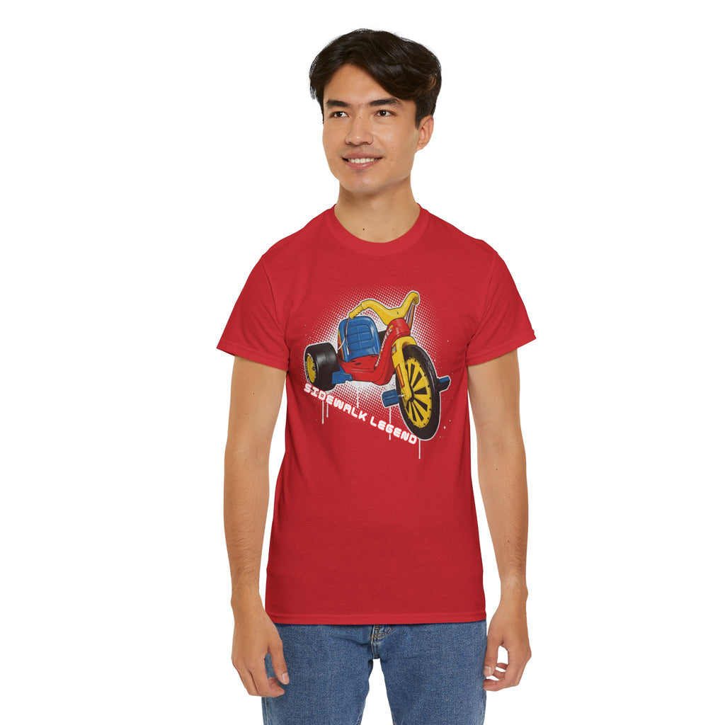 80's Tricycle Ride Graphic Tee — Retro Trike Illustration Shirt - Sidewalk Legend