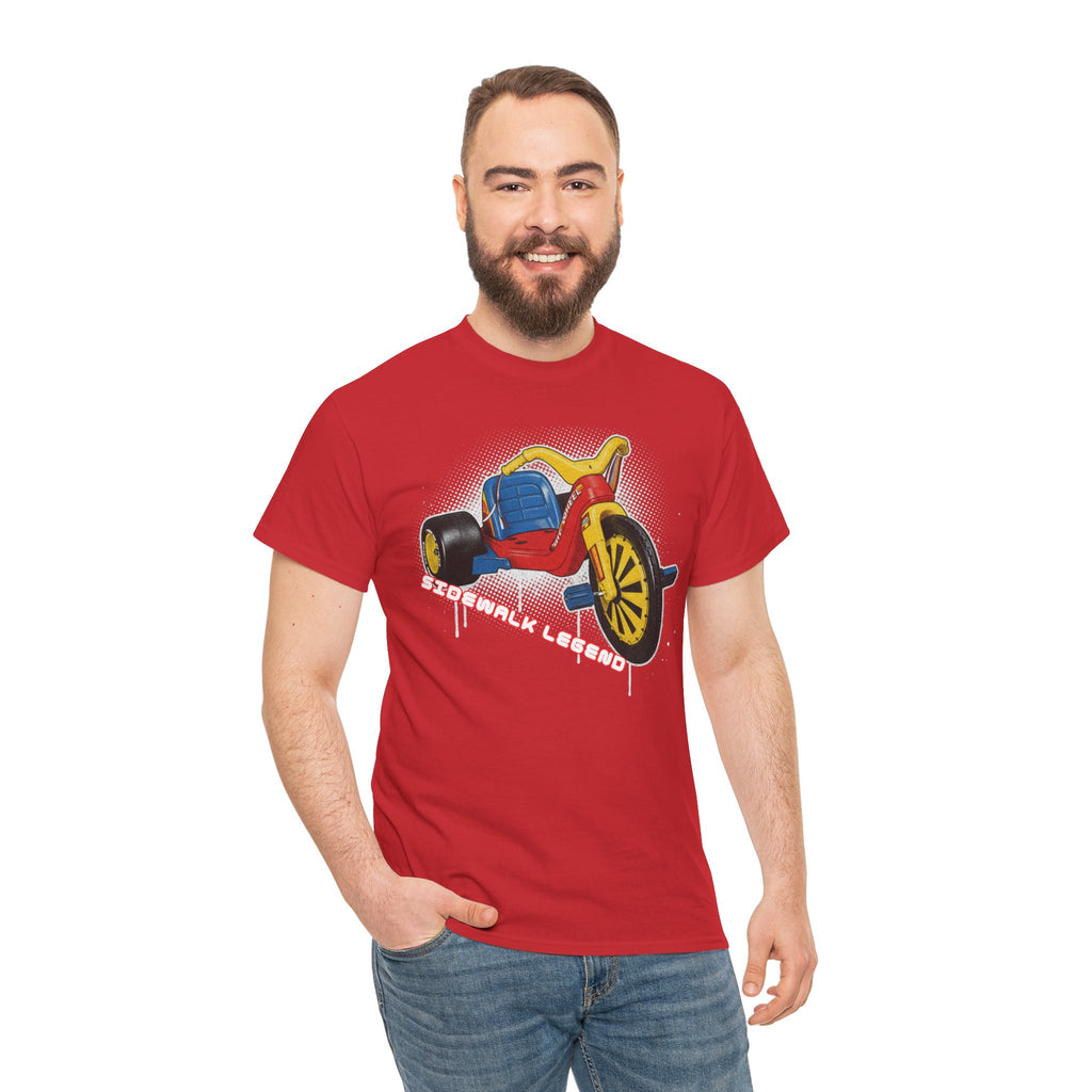 80's Tricycle Ride Graphic Tee — Retro Trike Illustration Shirt - Sidewalk Legend