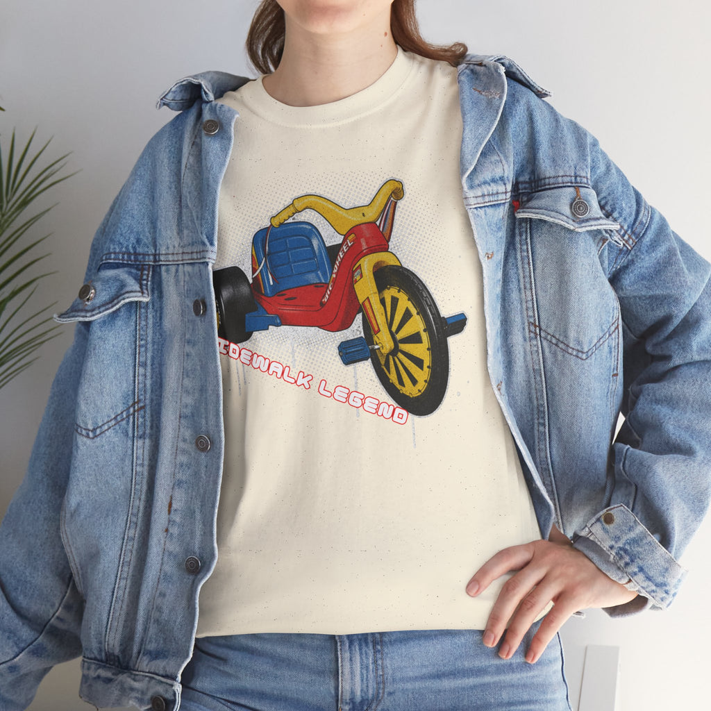 80's Tricycle Ride Graphic Tee — Retro Trike Illustration Shirt - Sidewalk Legend
