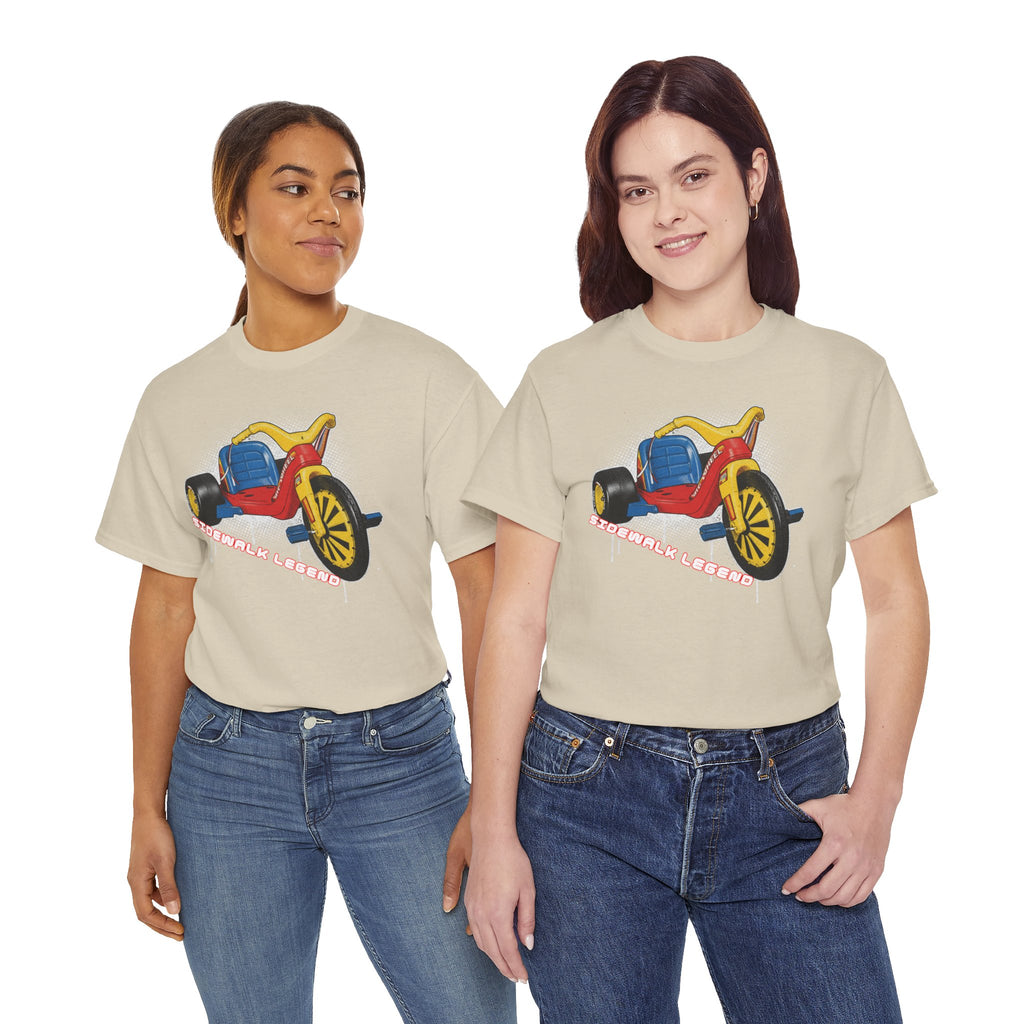80's Tricycle Ride Graphic Tee — Retro Trike Illustration Shirt - Sidewalk Legend
