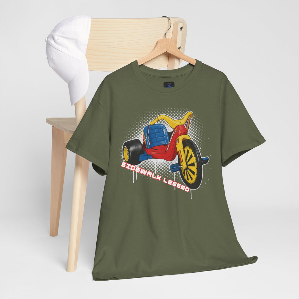 80's Tricycle Ride Graphic Tee — Retro Trike Illustration Shirt - Sidewalk Legend
