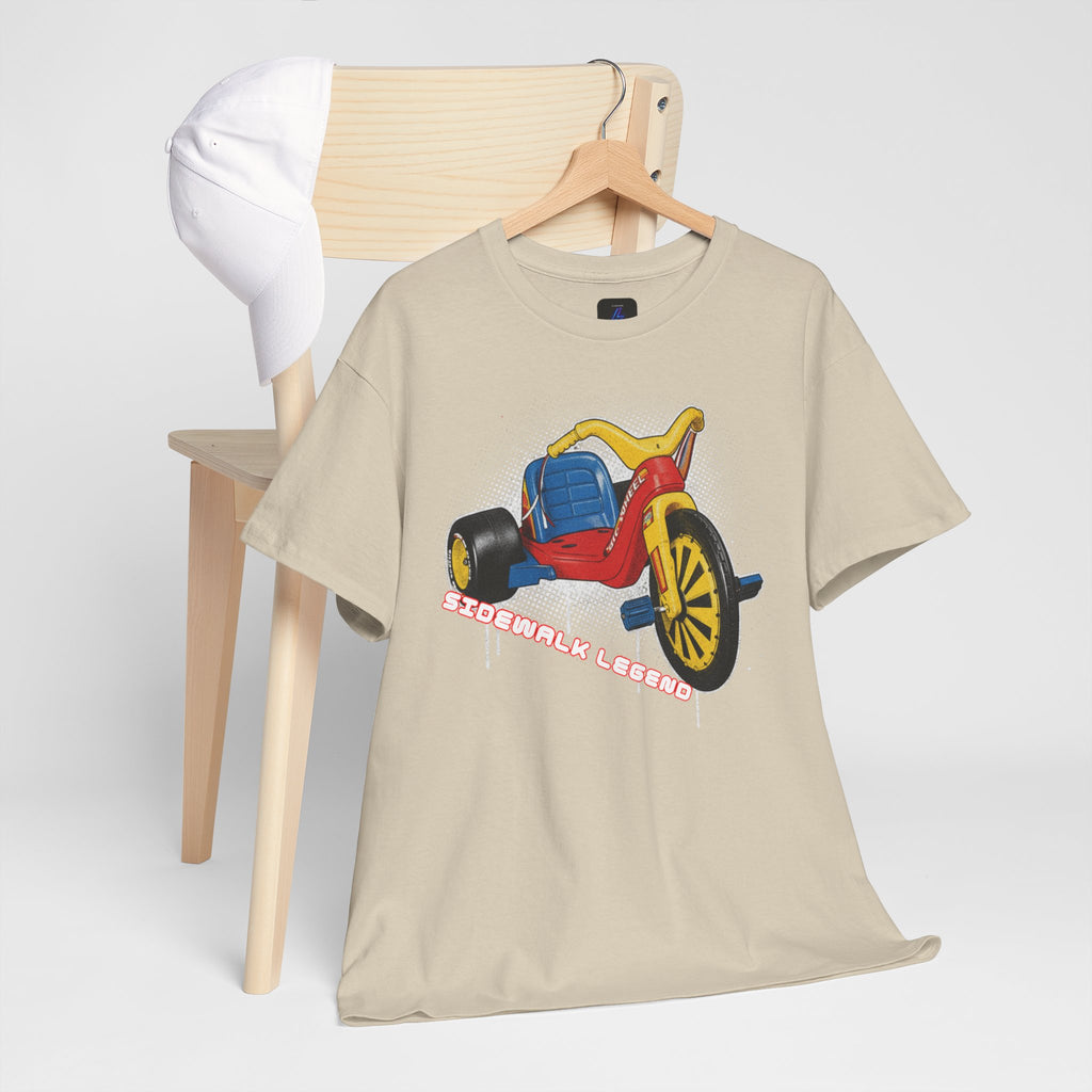 80's Tricycle Ride Graphic Tee — Retro Trike Illustration Shirt - Sidewalk Legend