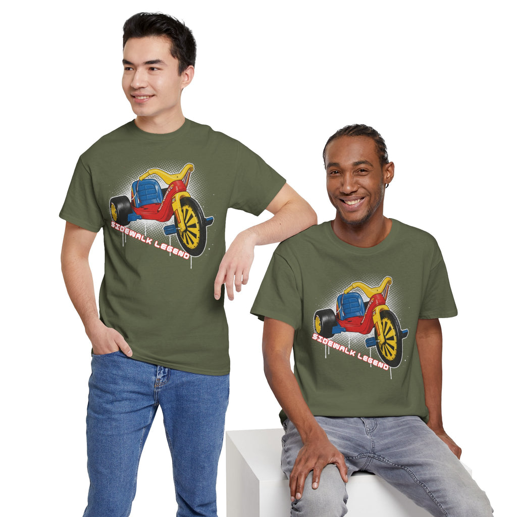 80's Tricycle Ride Graphic Tee — Retro Trike Illustration Shirt - Sidewalk Legend