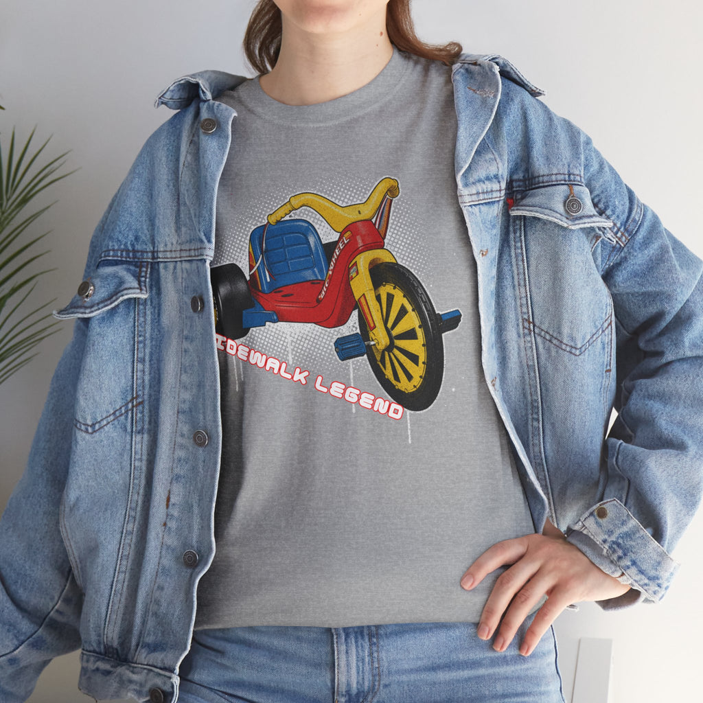 80's Tricycle Ride Graphic Tee — Retro Trike Illustration Shirt - Sidewalk Legend