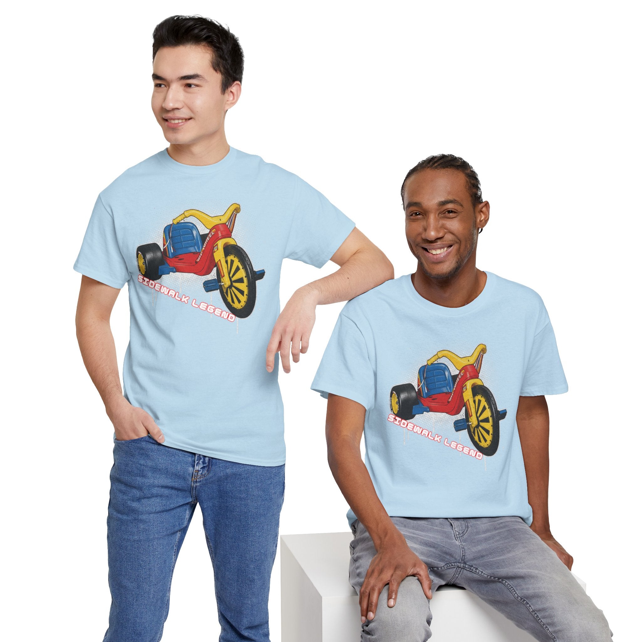 80's Tricycle Ride Graphic Tee — Retro Trike Illustration Shirt - Sidewalk Legend
