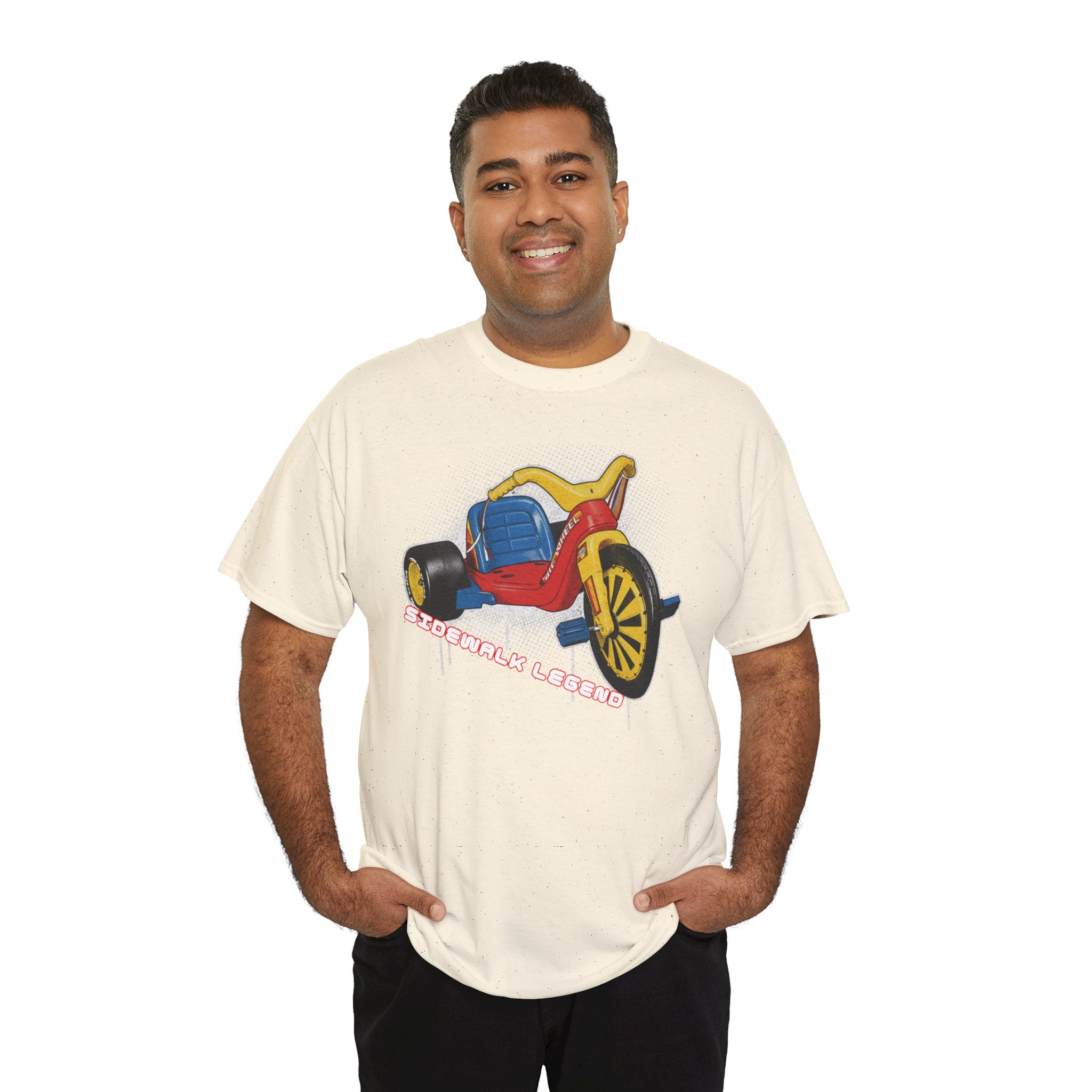 80's Tricycle Ride Graphic Tee — Retro Trike Illustration Shirt - Sidewalk Legend