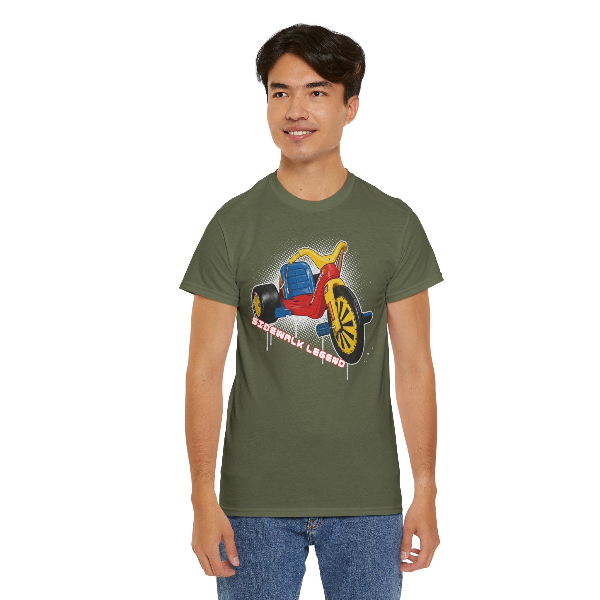 80's Tricycle Ride Graphic Tee — Retro Trike Illustration Shirt - Sidewalk Legend