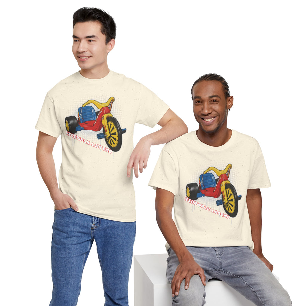 80's Tricycle Ride Graphic Tee — Retro Trike Illustration Shirt - Sidewalk Legend
