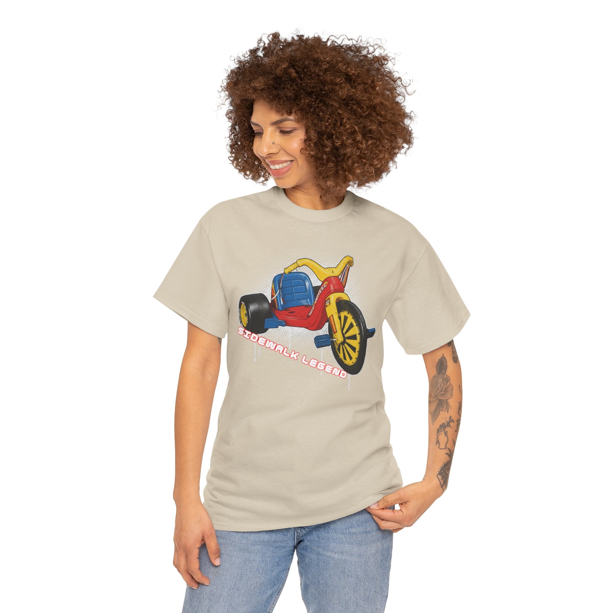 80's Tricycle Ride Graphic Tee — Retro Trike Illustration Shirt - Sidewalk Legend