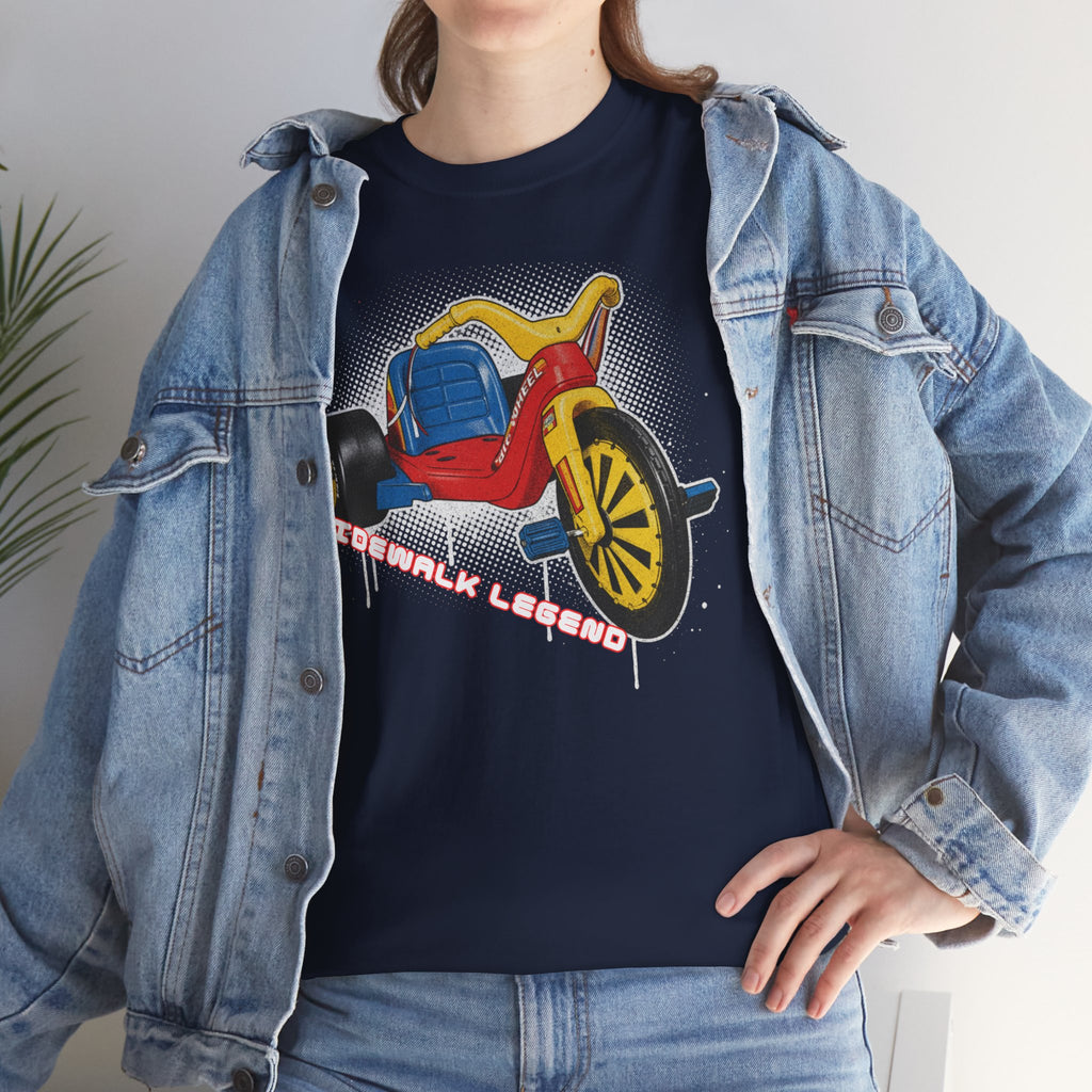 80's Tricycle Ride Graphic Tee — Retro Trike Illustration Shirt - Sidewalk Legend