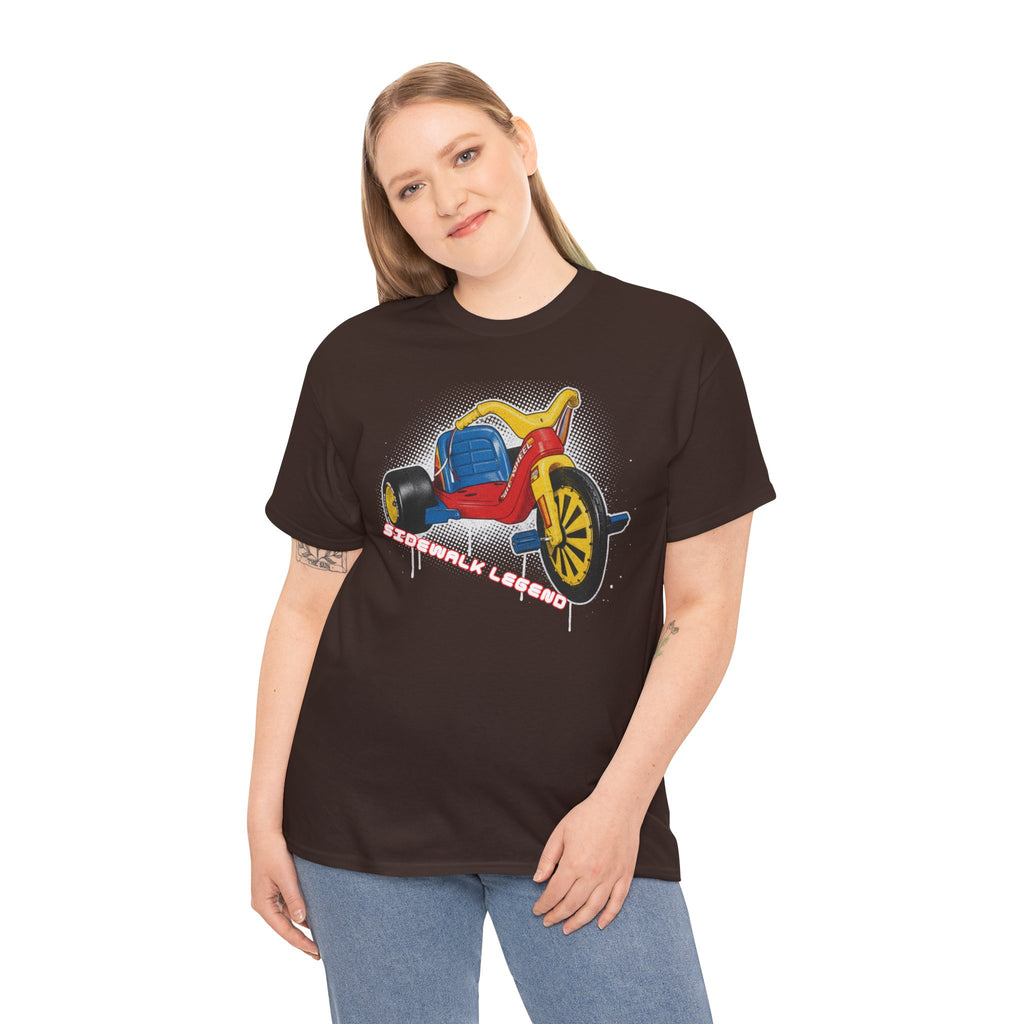 80's Tricycle Ride Graphic Tee — Retro Trike Illustration Shirt - Sidewalk Legend