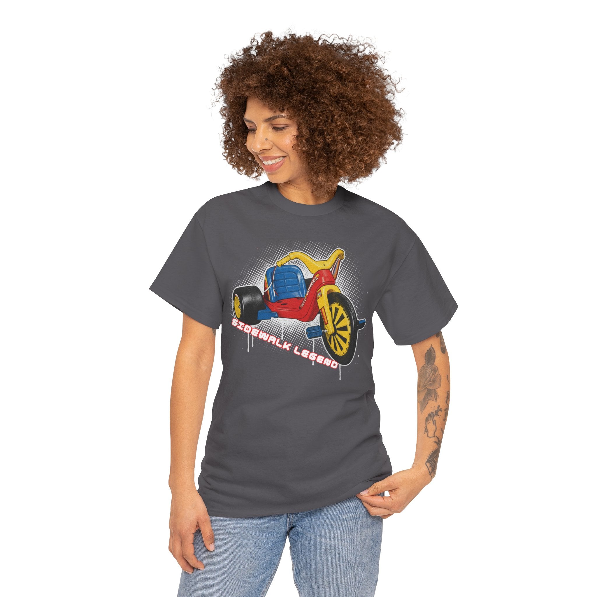 80's Tricycle Ride Graphic Tee — Retro Trike Illustration Shirt - Sidewalk Legend