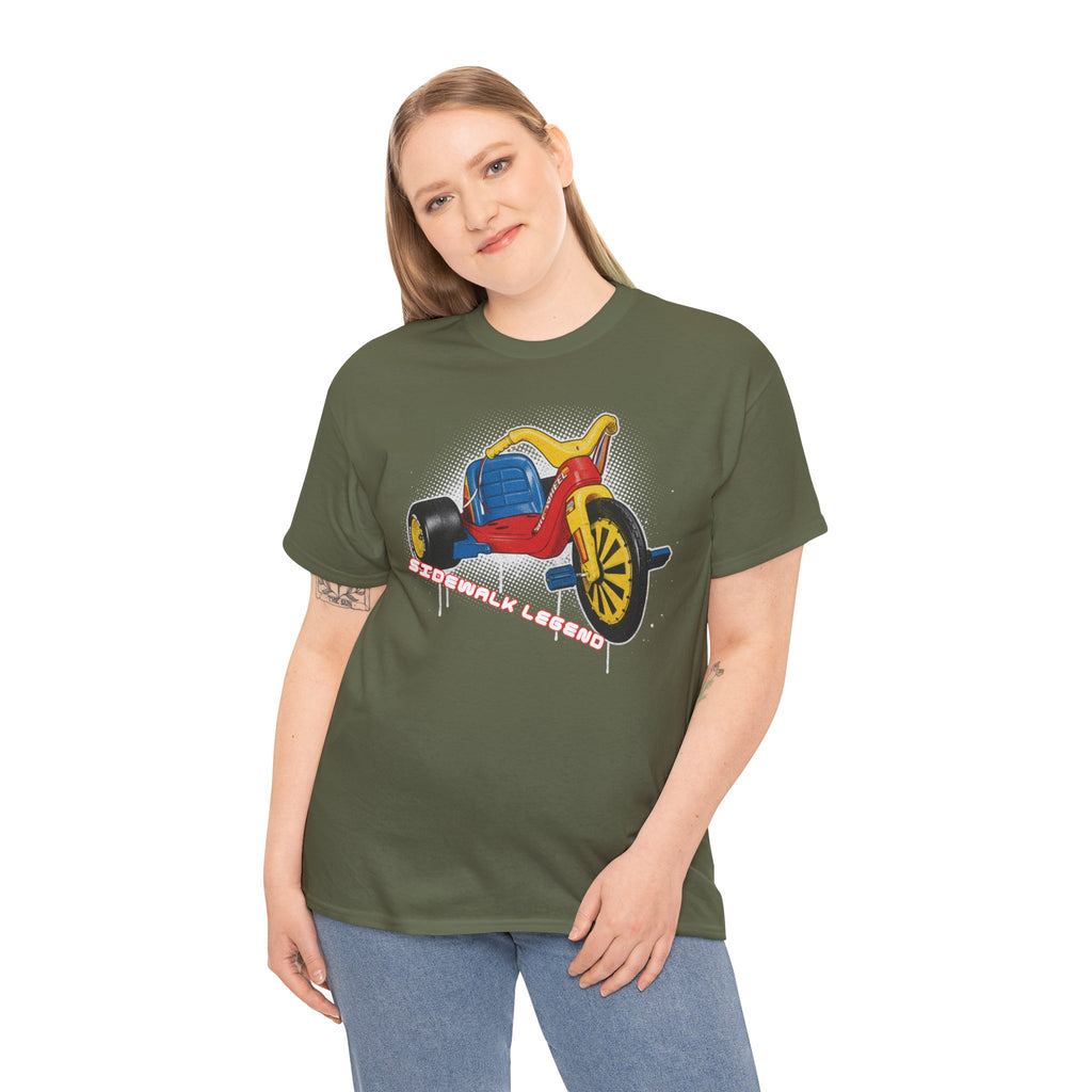 80's Tricycle Ride Graphic Tee — Retro Trike Illustration Shirt - Sidewalk Legend