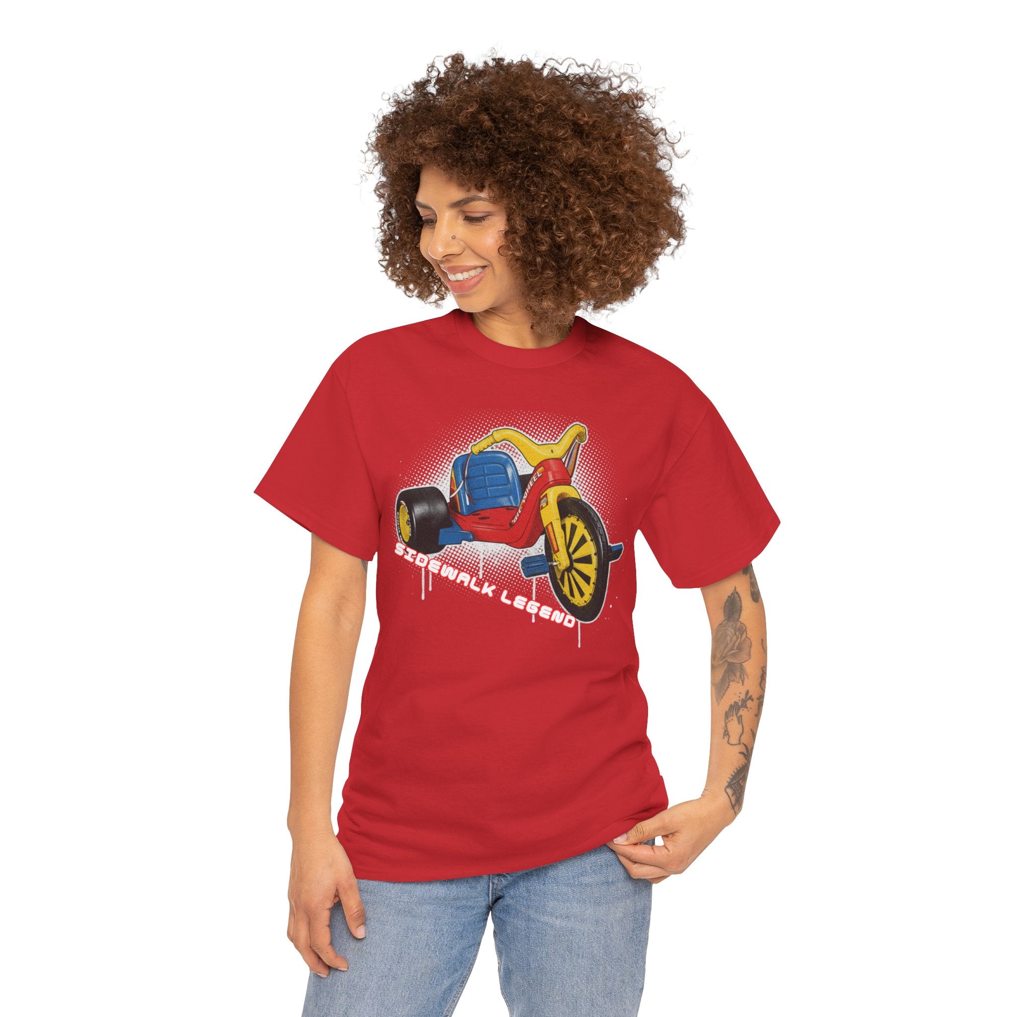 80's Tricycle Ride Graphic Tee — Retro Trike Illustration Shirt - Sidewalk Legend