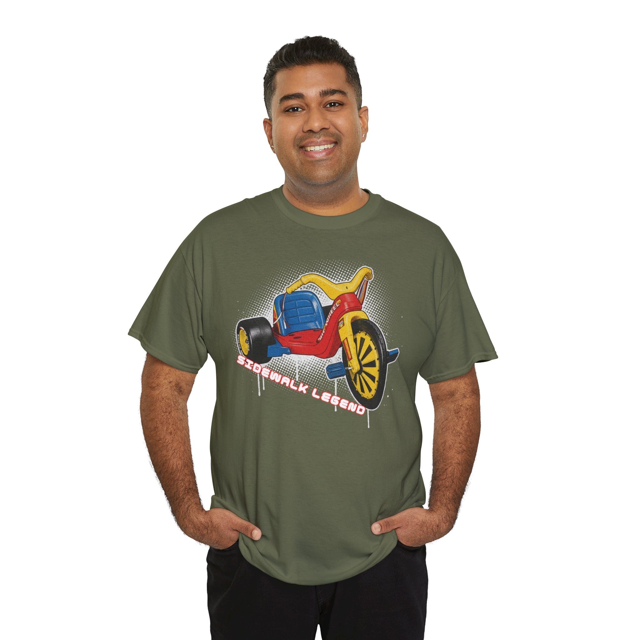 80's Tricycle Ride Graphic Tee — Retro Trike Illustration Shirt - Sidewalk Legend