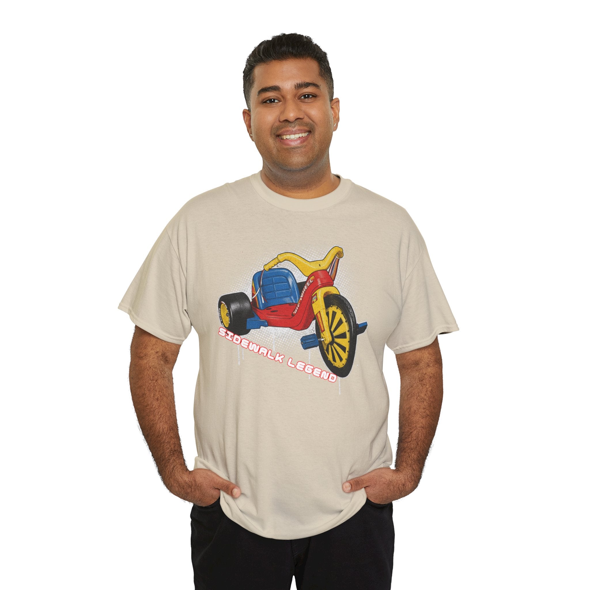 80's Tricycle Ride Graphic Tee — Retro Trike Illustration Shirt - Sidewalk Legend