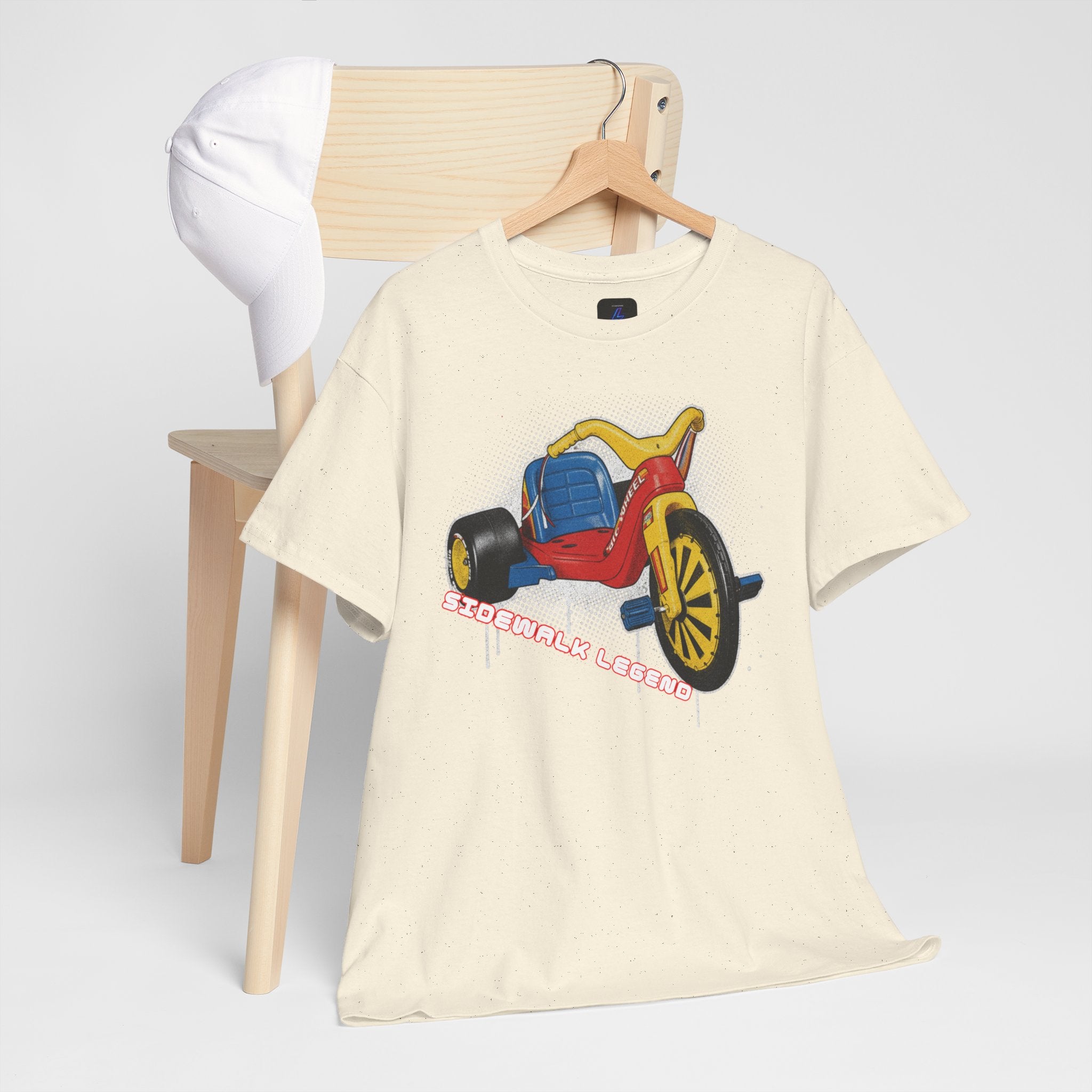 80's Tricycle Ride Graphic Tee — Retro Trike Illustration Shirt - Sidewalk Legend